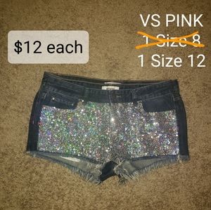 SIZE 12 VS PINK RARE DENIM SHORTS